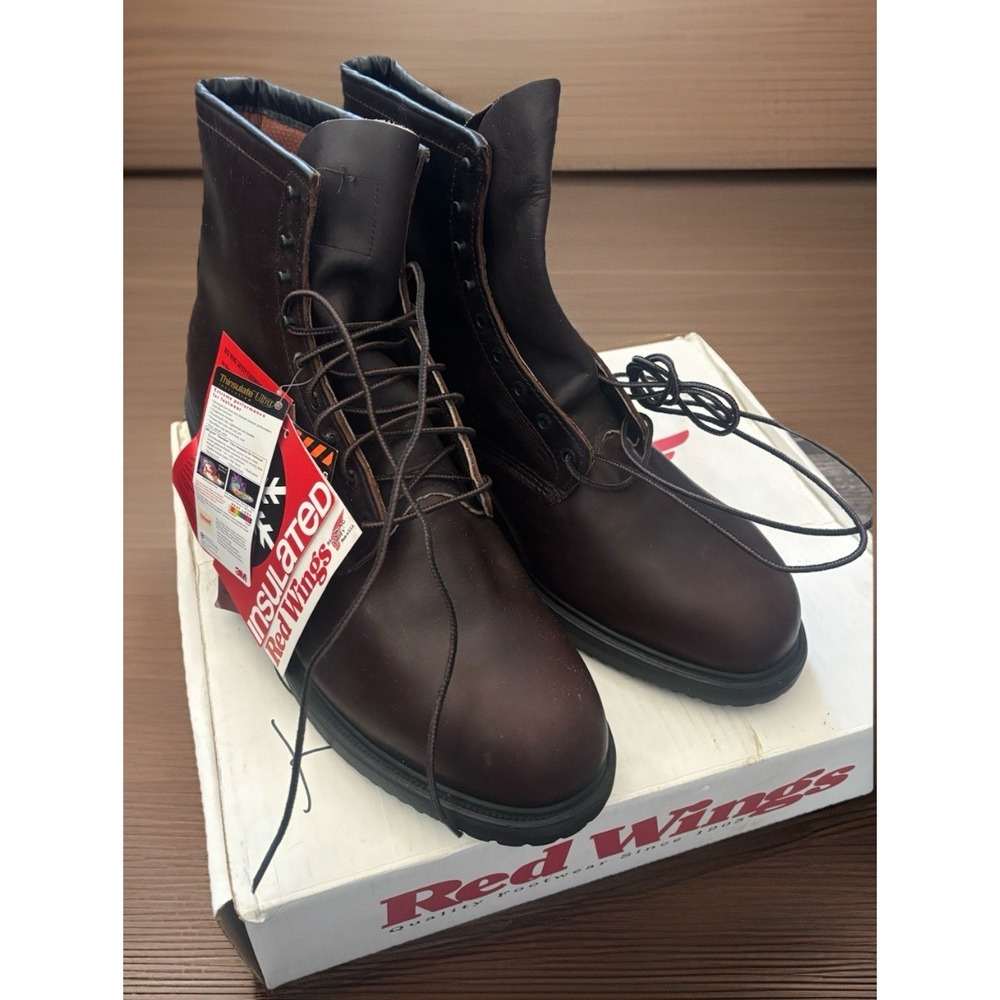 Red Wing Work Boots Men's 16 D NOS 4412 Vintage Insulated Steel Toe Leather USA